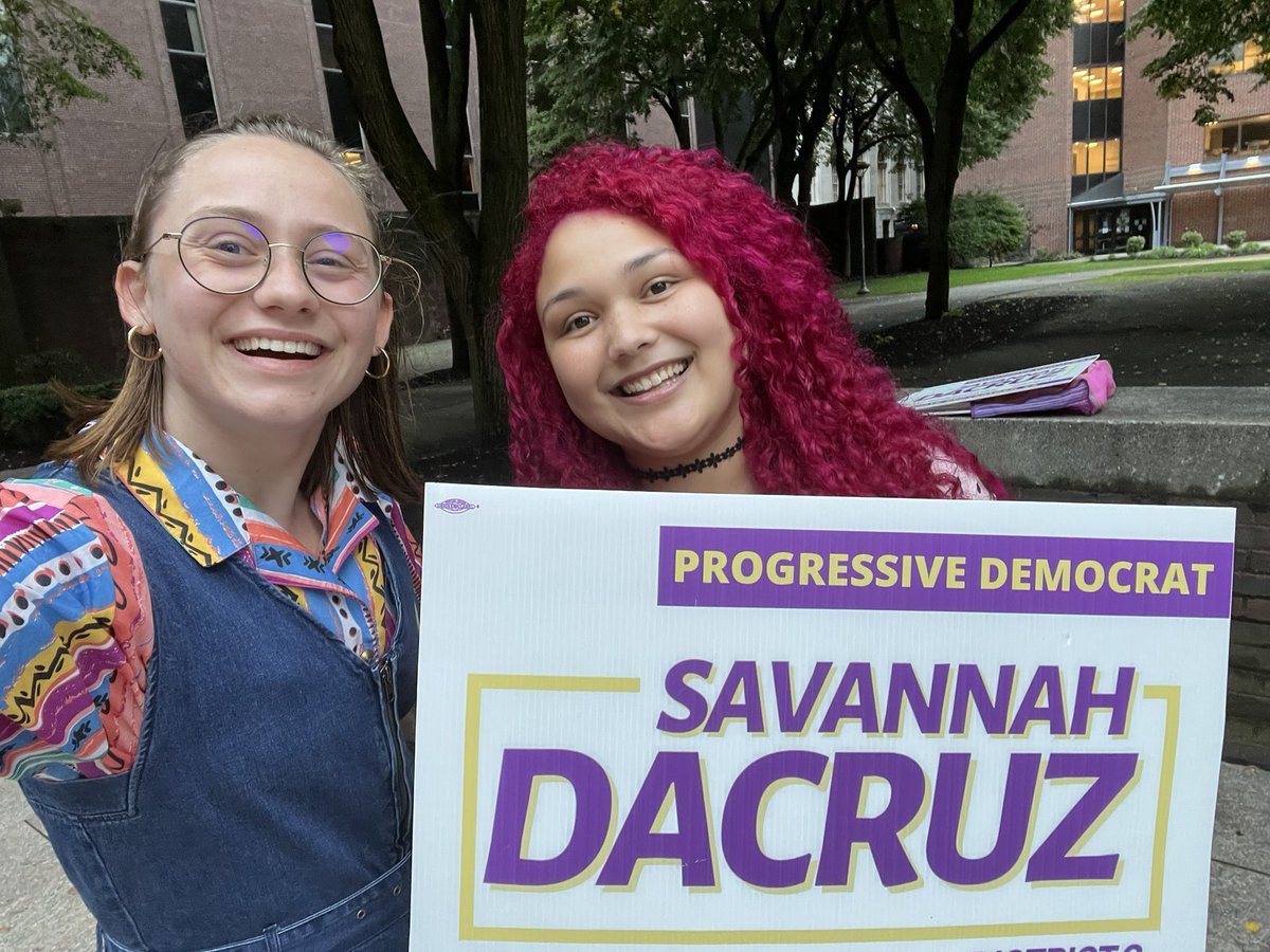SavannahDaCruz's tweet photo. Today is the day— go vote for housing, reproductive, and environmental justice at your local polling place! Catch us at Cathedral Square 👀 https://t.co/Vd2pCBOf5P