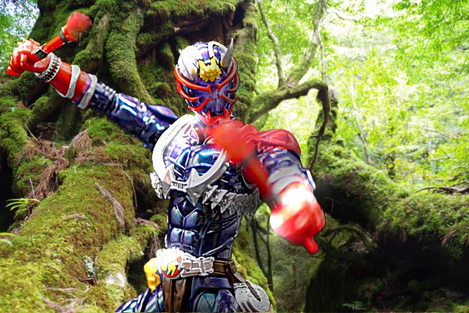 kobayu28's tweet photo. iOS16すごい！
響鬼さんもお手軽に屋久島へ派遣できる。

＃仮面ライダー響鬼
 #iOS16 
#オモ写 
#ibisPaintX 
#フィギュアライズスタンダード https://t.co/i48DPaG7CE