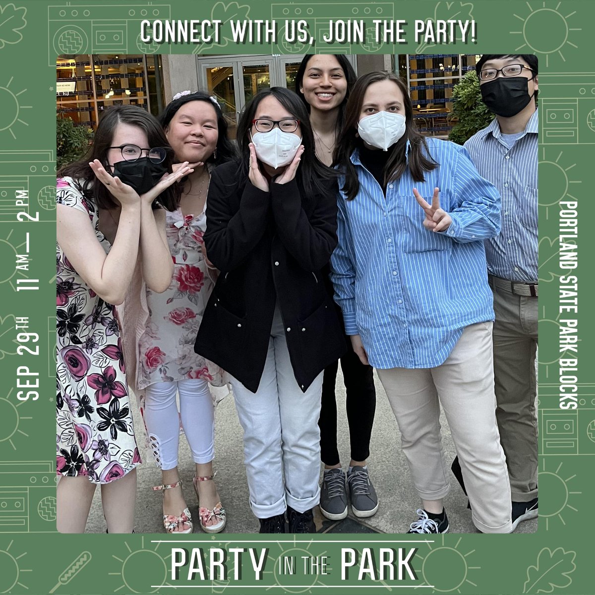 SALPconnect's tweet photo. Join the party! Connect with the Hong Kong Student Association, a multicultural student group, at Party in the Park on Thursday, Sept. 29 from 11am - 2pm in the @Portland_State Park Blocks! Learn more at https://t.co/YJUDfCN7aV

#PortlandStateUniversity #GoViks #go2psu https://t.co/zCdeOj9GY1