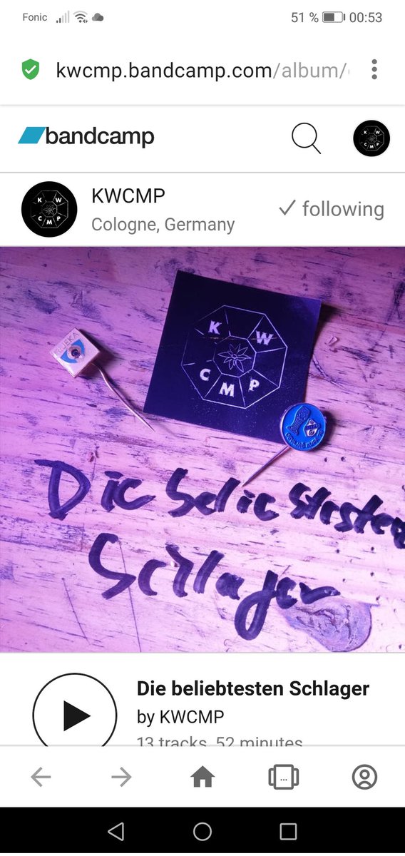 thorstenkwcmp's tweet photo. To celebrate our new €Bestof #diebeliebtestenschlager on #bandcamp , We give a 50% Discount. Just use the Code 50schlager when checking out.

https://t.co/fhwv9dNzwx
#kwcmp #discount #köln #cologne #newmusic #bandcamp #bandcampdiscount
#bestof https://t.co/glFDu3jtOi