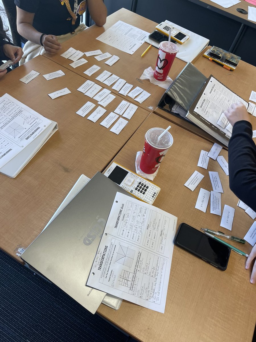 perezmathclass's tweet photo. Matching absolute value functions with their written transformation descriptions  #mathROCKS #teamECISD #BEaCHAMPION #ALGEBRA2 @OCTECHS2 @ECISDmath https://t.co/YYAcEigfIF