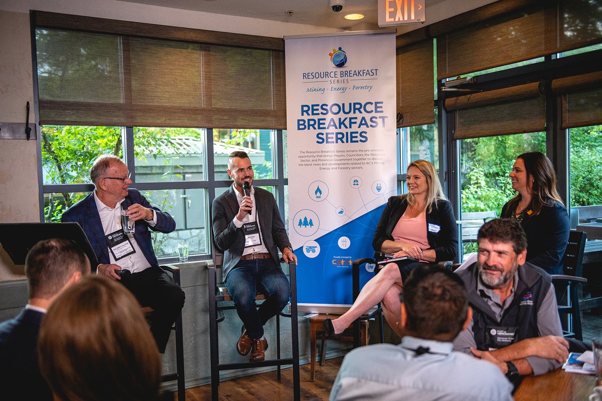 C3 is proud to host the 9th Annual Resource Breakfast series! We kicked off today with <a href="/BruceRalston/">Bruce Ralston</a>, <a href="/BradWestPoCo/">Brad West</a>, Jennie Gjertsen, and Leah Turner, highlighting the importance of BC's natural resources &amp; low carbon future. #bcnaturalresources #lowcarbon