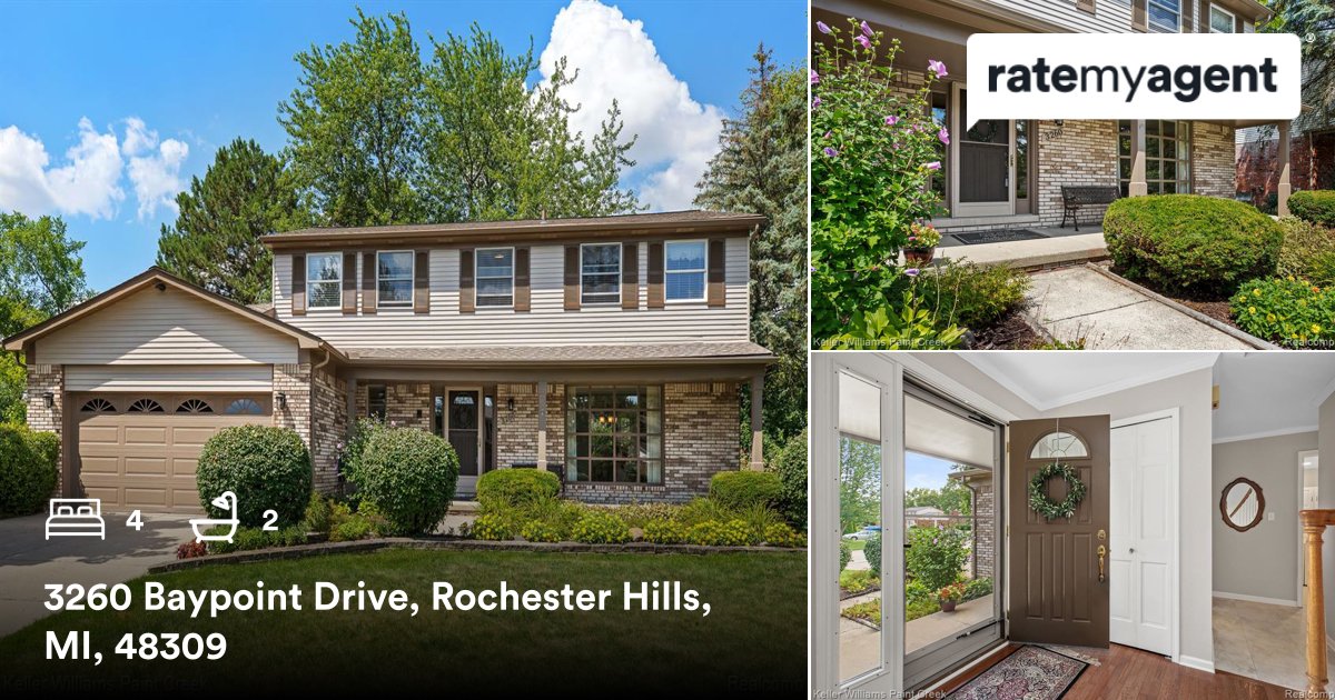 LucineTarman's tweet photo. 🛌 4 🛀 2
📍 3260 Baypoint Drive, Rochester Hills, MI, 48309

My latest sale on #RateMyAgent
https://t.co/U7eDnfuubc

...
#ratemyagent #realestate https://t.co/1S497hrvC3