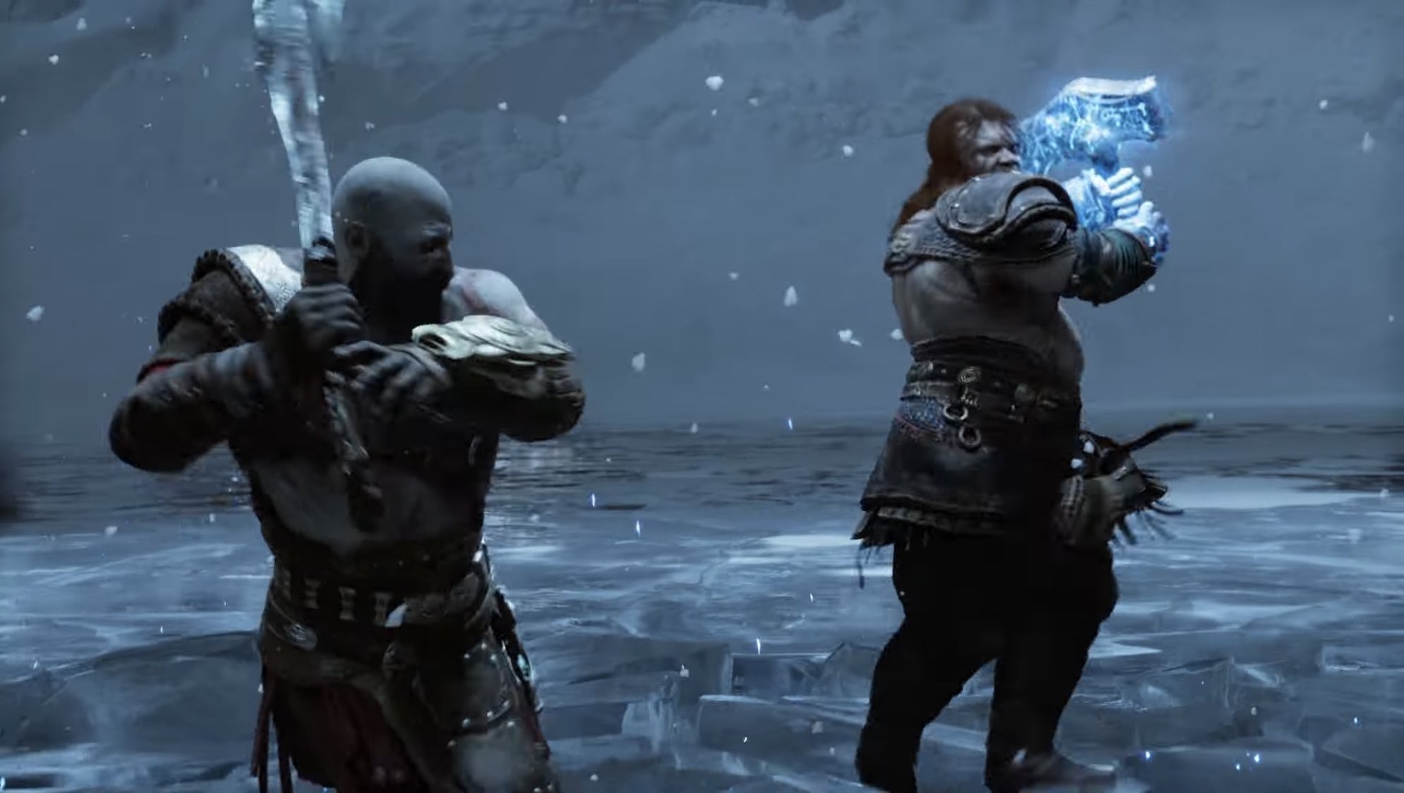 Kratos Vs Thor God Of War Ragnarok GIF - Kratos Vs Thor God Of War