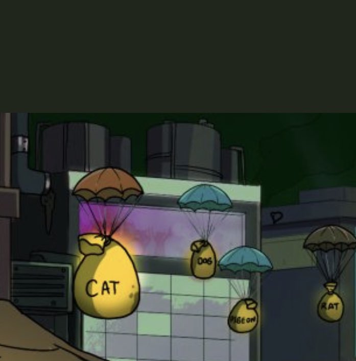 grantpat's tweet photo. Take a look at how big that Cat bag is. I have a very good feeling that the @GutterCatGang is going to massively reward cat holders with $gang. Thinking it might be 8-10x a species 👀 https://t.co/FQ6WSUHmeL