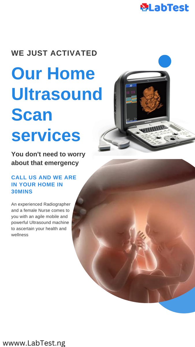 LabTestDotNg's tweet image. Home Ultrasound Scan Services just got added to our list of services...