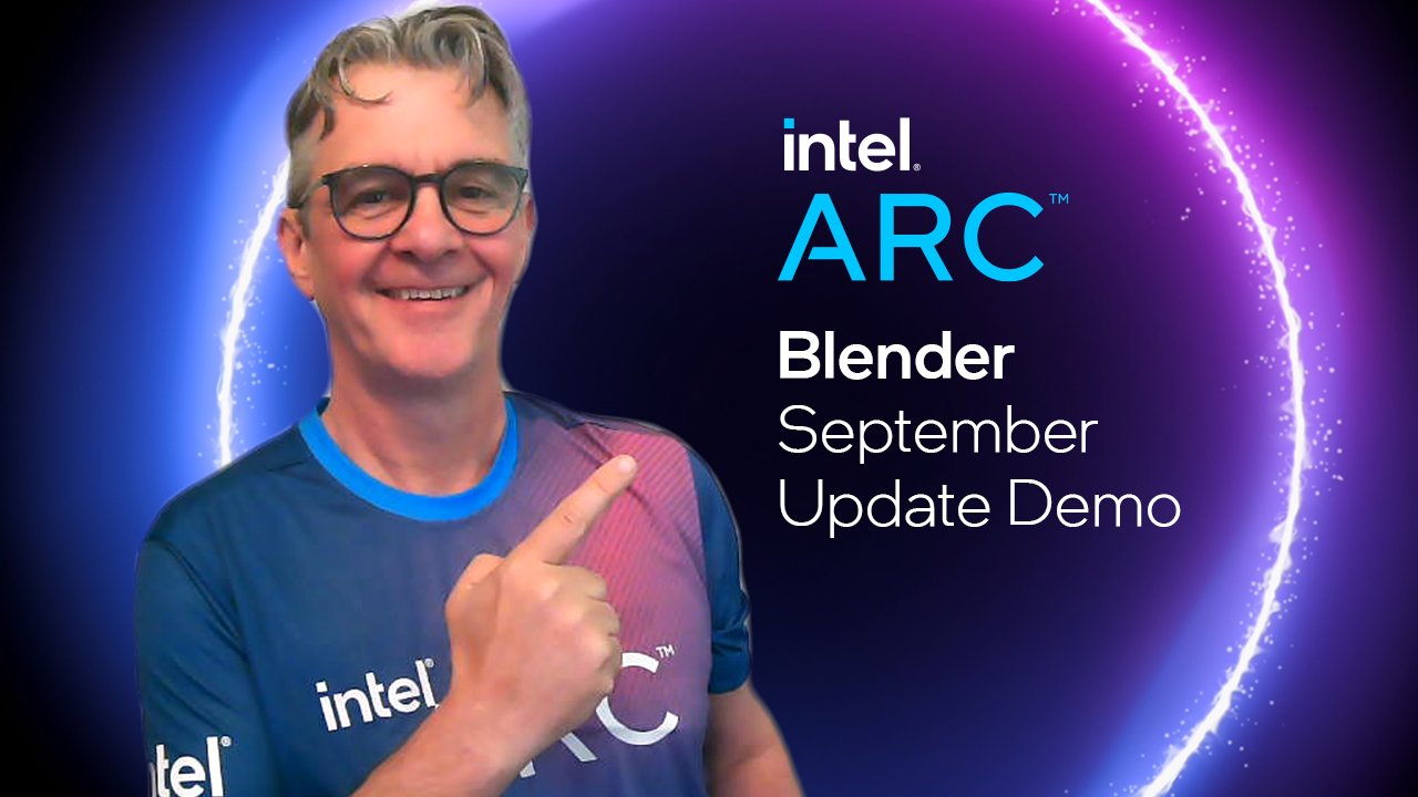 Intel create on twitter bobduffy demos intel gpu hardware support