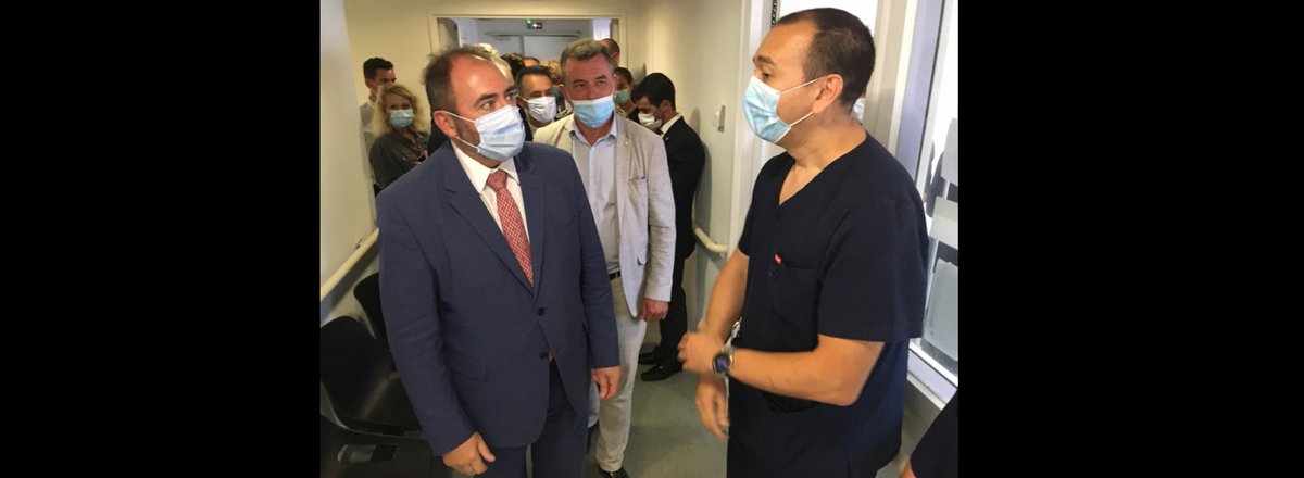 PA_Poutout's tweet photo. La visite du Ministre de la #Santé et de la #Prévention, #François #Braun, dans notre Centre de soins médicaux non programmés #Censomed d’#Agde le 23 août, nous a permis d’échanger avec lui sur les solutions pour désengorger les services d’urgences hospitalières. https://t.co/gn1vEWR6eL