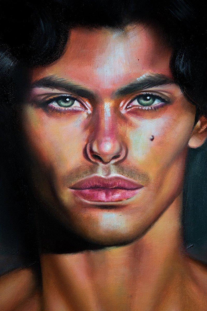 _art_by_dan_'s tweet photo. New painting! 🎨 let me know what you think in the comments. #Queer #Artists #gayart #gayartwork #gayartist #queerartist #queerpainter #gaypainter #fineartist #figurepainter #queerart https://t.co/gr4KnNugR5