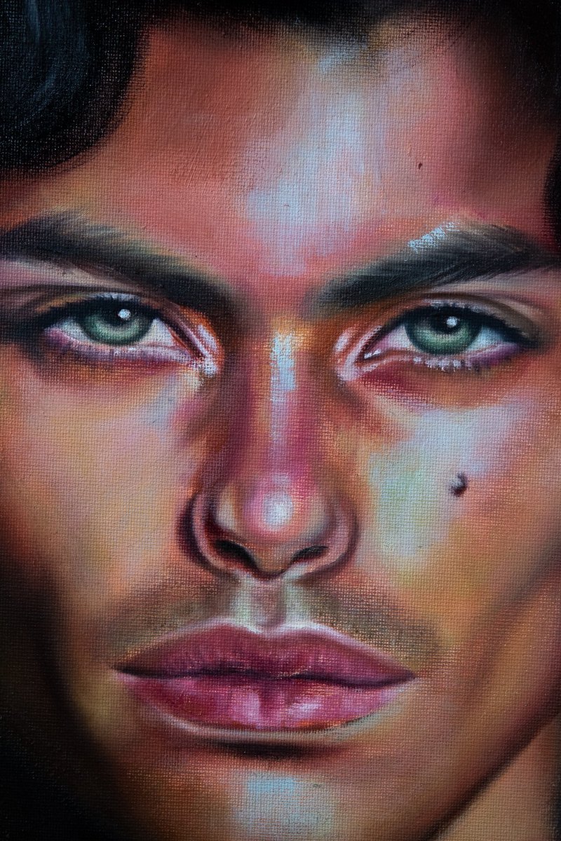 _art_by_dan_'s tweet photo. New painting! 🎨 let me know what you think in the comments. #Queer #Artists #gayart #gayartwork #gayartist #queerartist #queerpainter #gaypainter #fineartist #figurepainter #queerart https://t.co/gr4KnNugR5