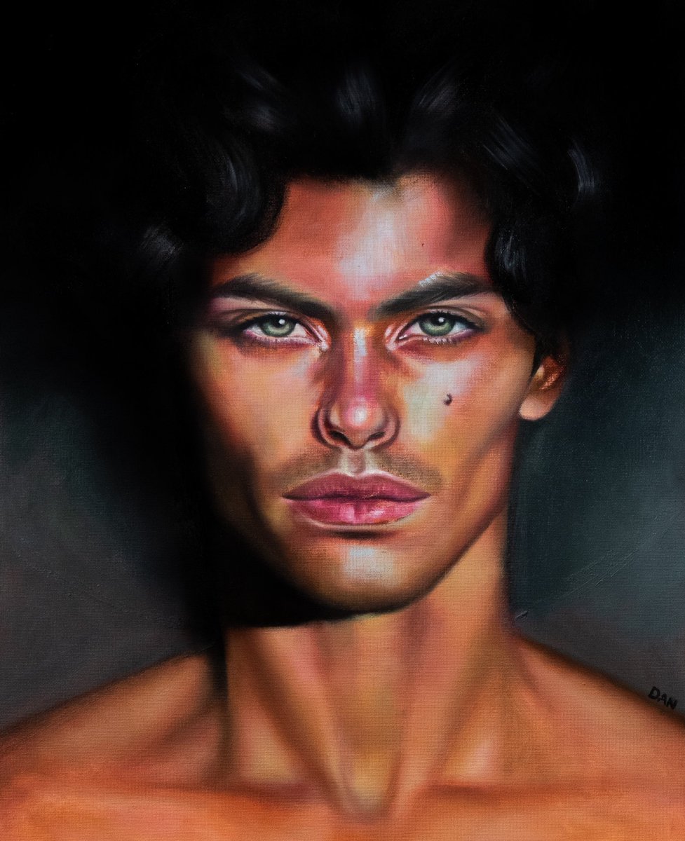 _art_by_dan_'s tweet photo. New painting! 🎨 let me know what you think in the comments. #Queer #Artists #gayart #gayartwork #gayartist #queerartist #queerpainter #gaypainter #fineartist #figurepainter #queerart https://t.co/gr4KnNugR5