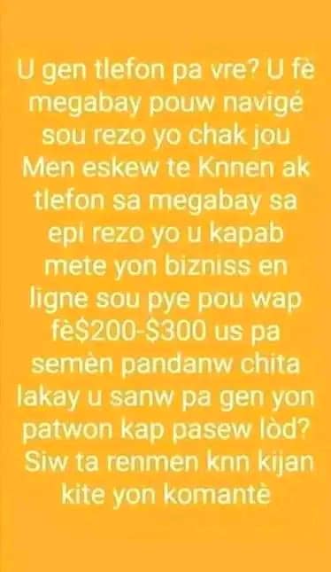 MBricely's tweet photo. Komante like pataje shama promo ap edew avanse https://t.co/8qCaVgv4rm