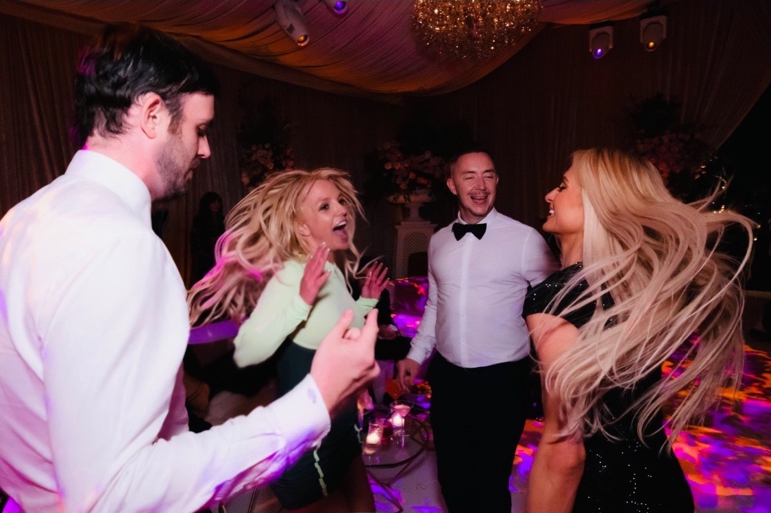 Me and <a href="/ParisHilton/">Paris Hilton</a> at my wedding … this is actually an extremely cool shot of us both!!! We look like pixie fairies doing a hair commercial 🧚🏻‍♀️ 🧚🏻‍♀️ 🧚🏻‍♀️ !!!!