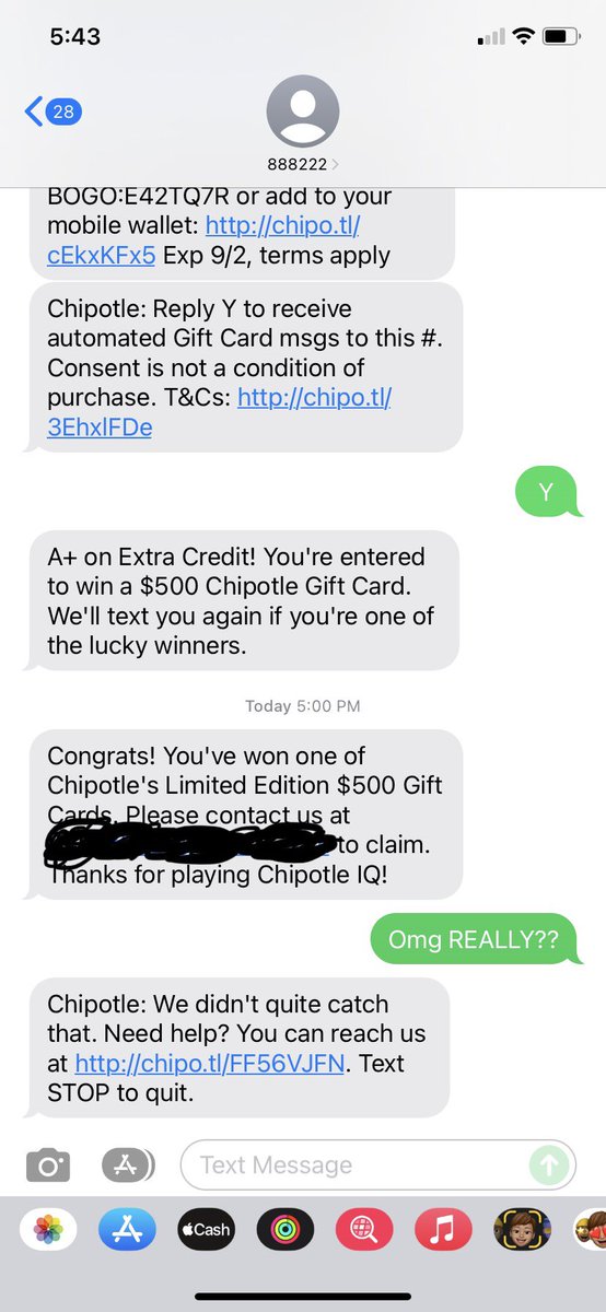 haleybitzz's tweet photo. Today will go down in history as the best day of my life. As just a humble chipotle quesadilla fan account, this is better than the lottery 😭 https://t.co/jDsPK1KCwR