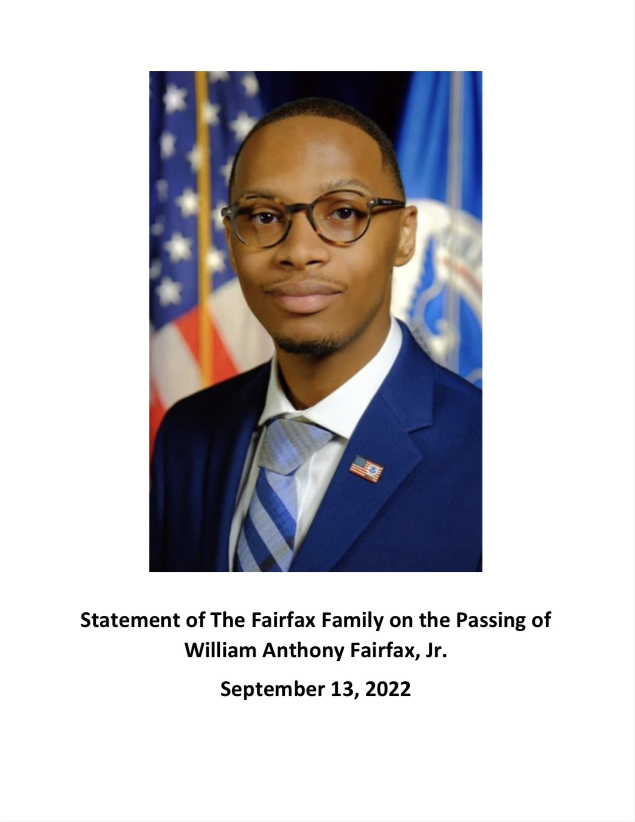 Justin Fairfax on Twitter "Statement of The Fairfax Family on the