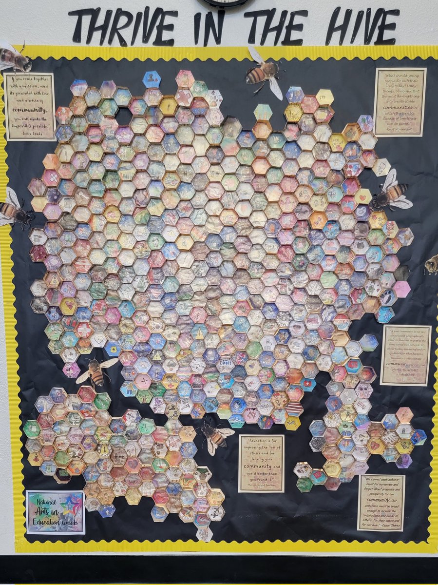Arts education week has our Bobcats thriving in the hive! #Bobcatsrock