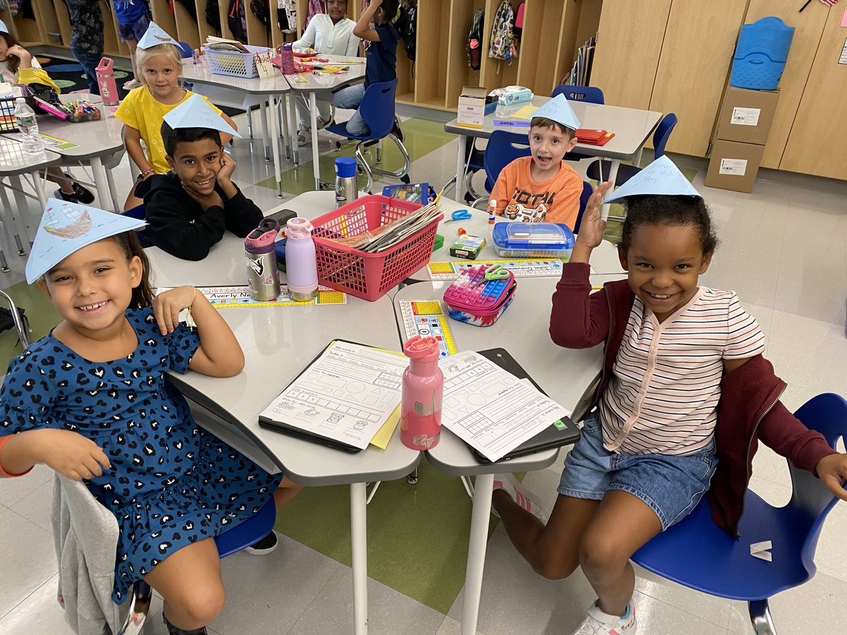MrsAHynes's tweet photo. Part 2: 2nd grade learned about Commodore John Barry today and made some captain’s hats to show our learning. #fatheroftheusnavy #commodorejohnbarry #rss11 @RotellaWarren https://t.co/dkSXMV8ZH5