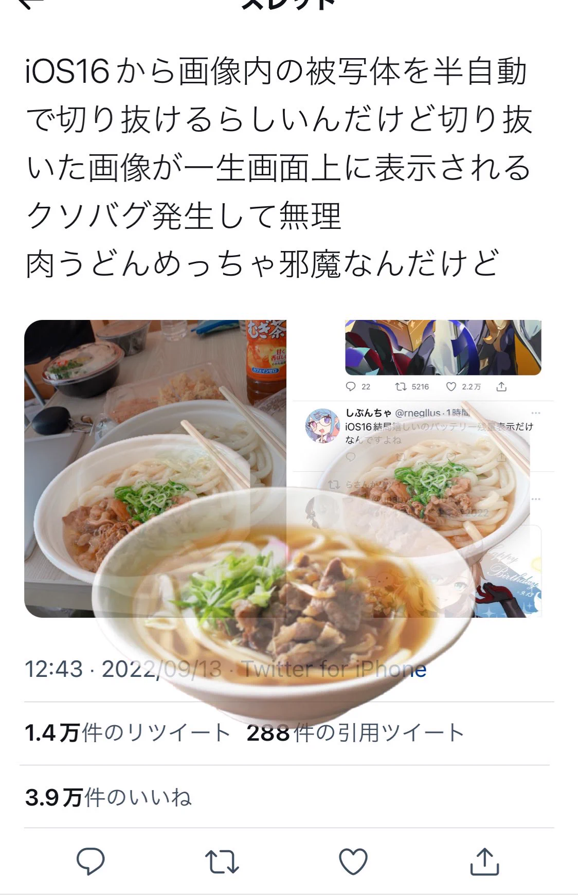@Night_Sky_Acmg 肉うどんが消えないバグ僕も起きました！ 
