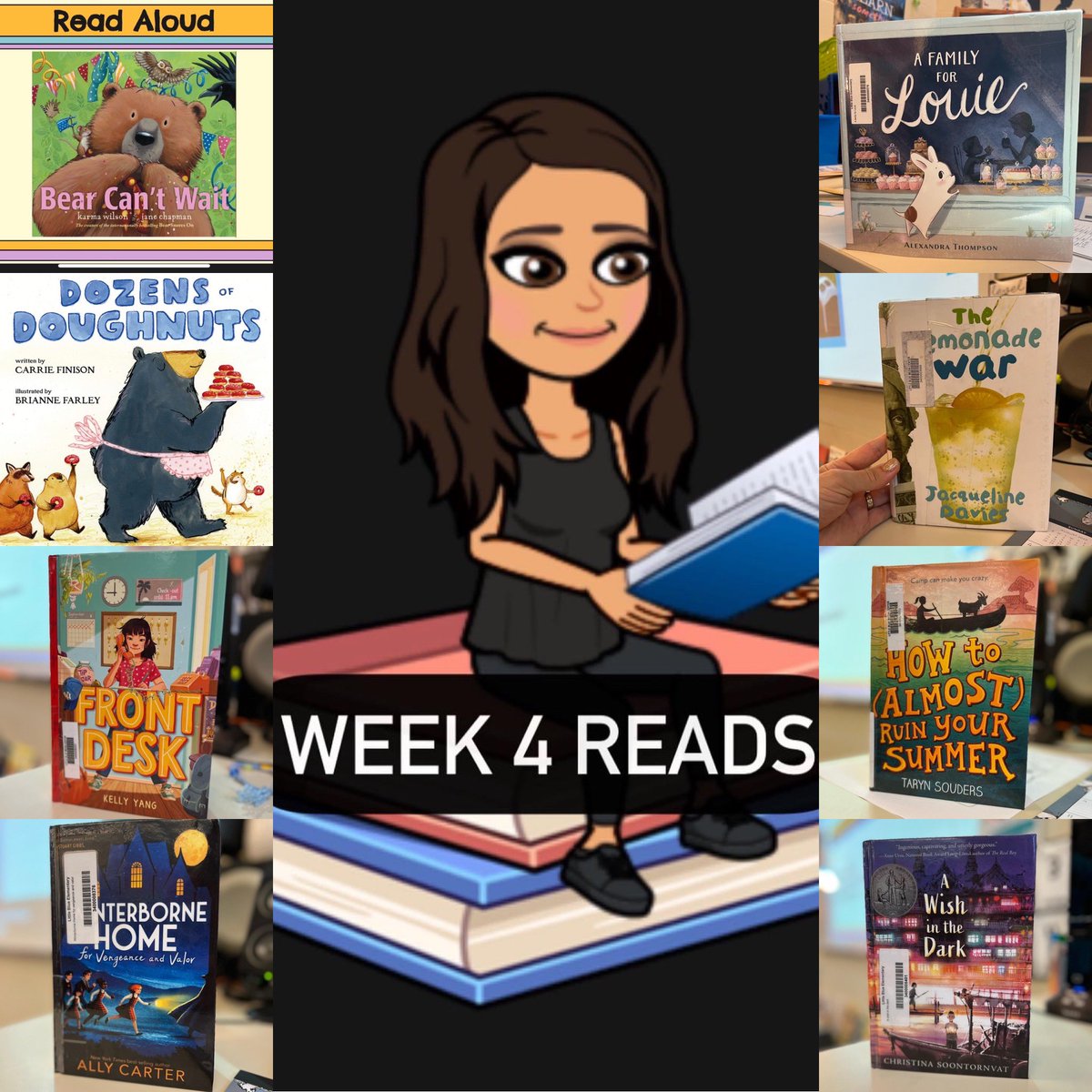 Week 4 Reads in the Library:

Read Aloud:
Bear Can’t Wait 🐻🎉 for Kindergarten, 1st Grade, and Programs Classes— super cute interactive read aloud!! (1/3)