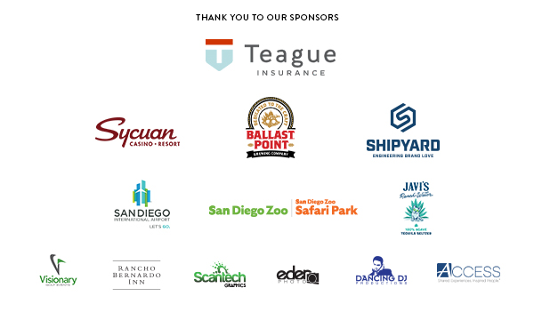 Thank you to our sponsors for this year's 2022 Hospitality Open, presented by Teague Insurance. 
#SanDiegoTourism #VisitSanDiego #HospitalityOpen