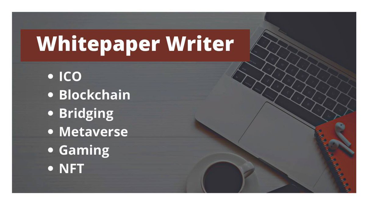 bakkarr222's tweet photo. If you’re looking for whitepaper writer & designer for your project. Feel free to DM
#whitepaper #whitepaperwriter #designer #nft #metaverse #blockchain #gaming #b2b https://t.co/pbRdl2MUfW