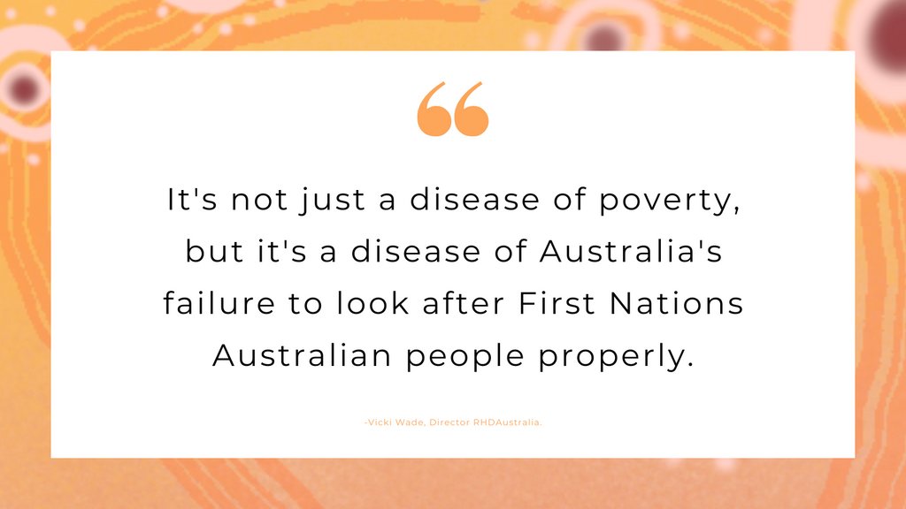 It’s time for our governments to invest in #RHD prevention programs led by Aboriginal and Torres Strait Islander communities. Hear more from Vicki in Deadly Heart. Catch the film on QANTAS in-flight entertainment and coming soon to @sbsondemand #preventRHD #eliminateRHD