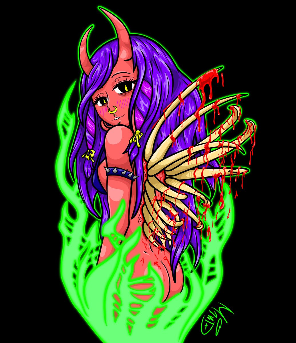mind_art_'s tweet photo. 👹 Oni Girl 👹
💀Vector project 
😈
#mind  #mindart  #oni  #onigirl  #succubus  #succubusgirl  #illustrator  #vectorart  #vector  #creepy  #demon  #lewd  #lewdgirl  #cartoon  #manga  #anime  #cartoondrawing  #gore  #mangagore  #cartoongore  #goreart  #digitaldrawing  #digitalart https://t.co/I0T3gXGGFb