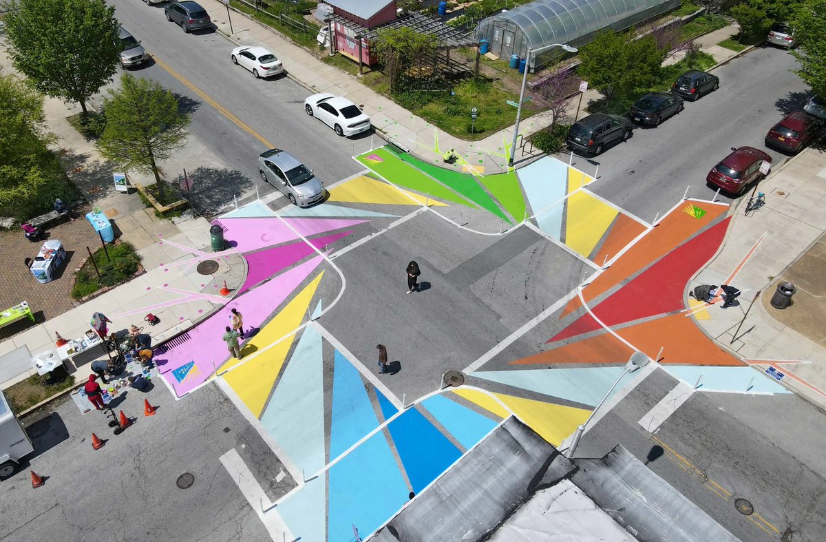 If you answered "Traffic Calming," you nailed it!🙌🏾 The #MadeYouLook art initiative is a prime example. ndc-md.org/journal/made-y…  

What do you think? Can artistic approaches to traffic calming be effective? 

<a href="/mica/">Maryland Institute College of Art</a> @ZeroDeathsMD <a href="/NDCMaryland/">theNeighborhoodDesignCenter</a>