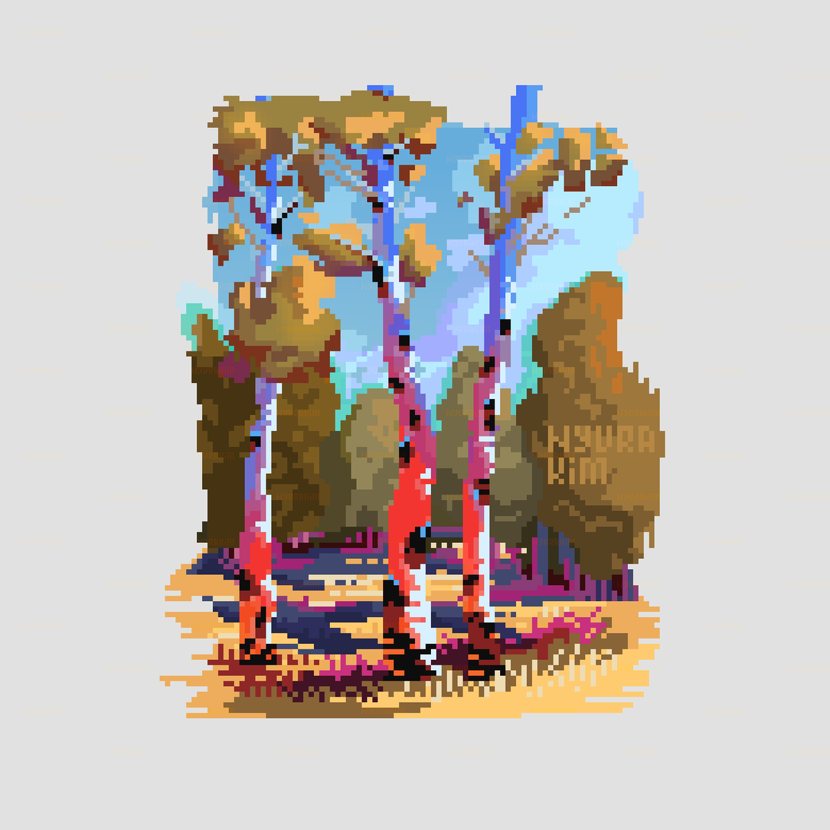 nyura_kim's tweet photo. golden hour ☀️✨ #pixelart #ドット絵 https://t.co/YngUmaxv1S