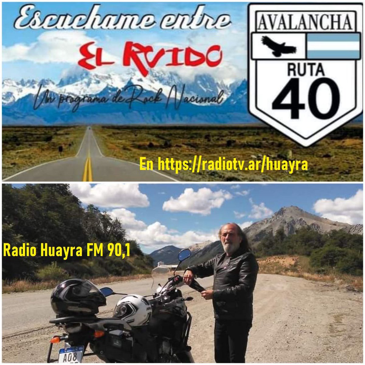 HuayraRadio's tweet photo. Ya llego ESCÚCHAME ENTRE EL RUIDO con Walter Avalancha por Radio Huayra https://t.co/dwbvDXtgXg https://t.co/IOk5TuaWJW