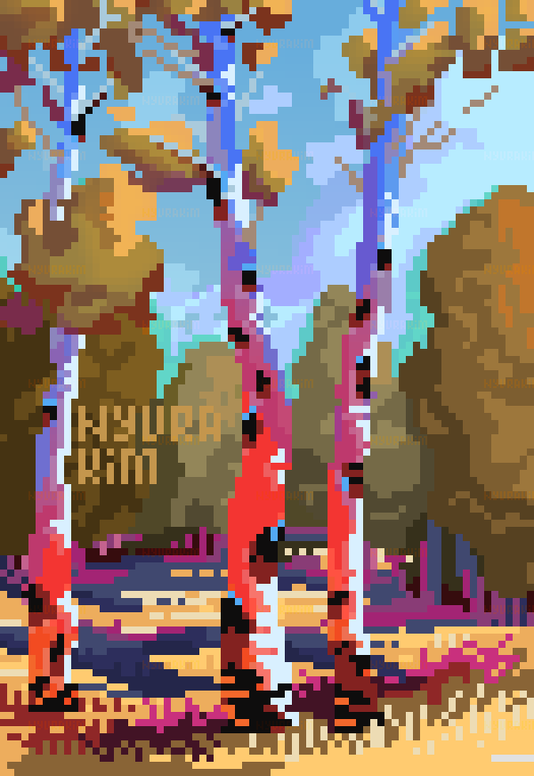 nyura_kim's tweet photo. golden hour ☀️✨ #pixelart #ドット絵 https://t.co/YngUmaxv1S