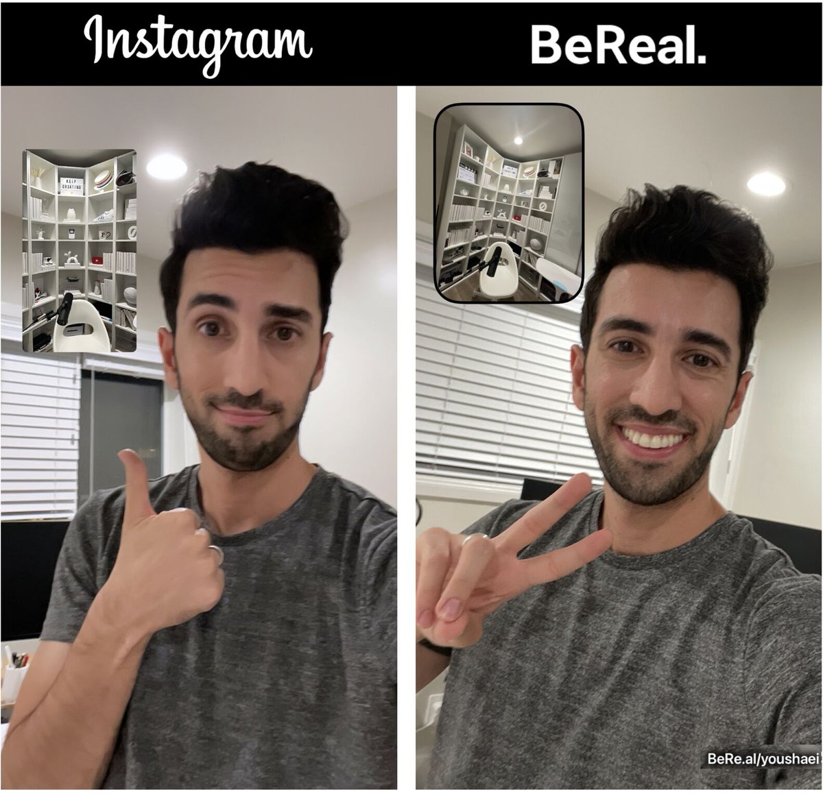 Youshaei's tweet photo. everyone thinks BeReal will crush Instagram...but here's my prediction as an ex-IG employee 👇🧵 https://t.co/PN7XnQ0Nvg