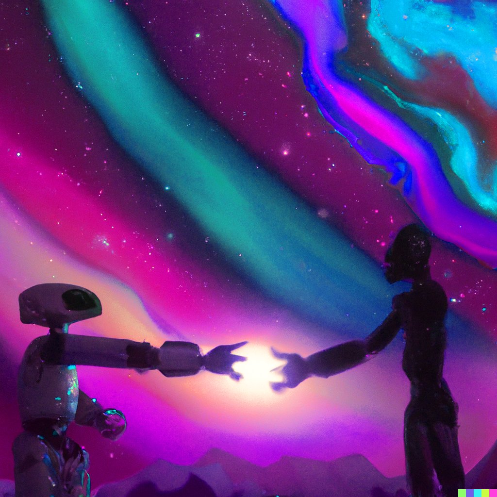 "First Encounter" made using #dalle2 🌙