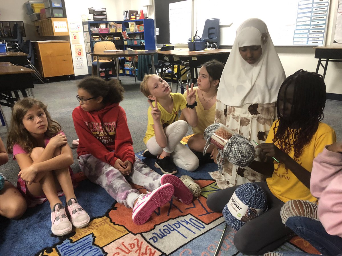 <a href="/ToppingBulldogs/">Topping Elementary</a> launched its first crochet club!! You know #itsabulldogthing when you chat about texture and yarn!! Can’t wait to see what they create!! <a href="/Hinds79Tina/">Tina Hinds-Booth, Ed.S</a> <a href="/NKCSchools/">NKC Schools</a>