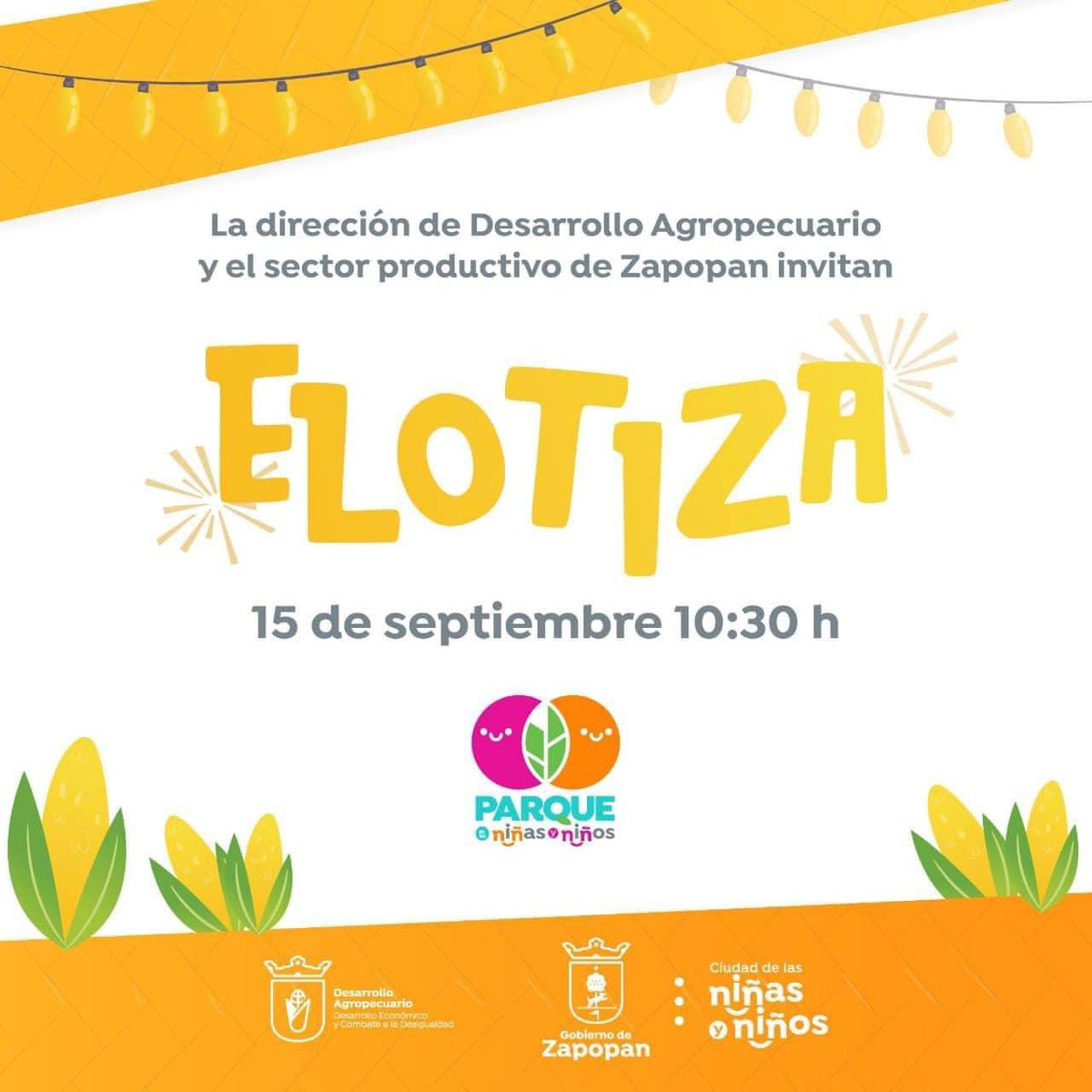 SoyGordoFeliz's tweet photo. #ELOTESGRATIS
Este 15 de septiembre habrá #elotiza en el parque de las niñas y los niños en @ZapopanGob https://t.co/jP1BBOQTkh