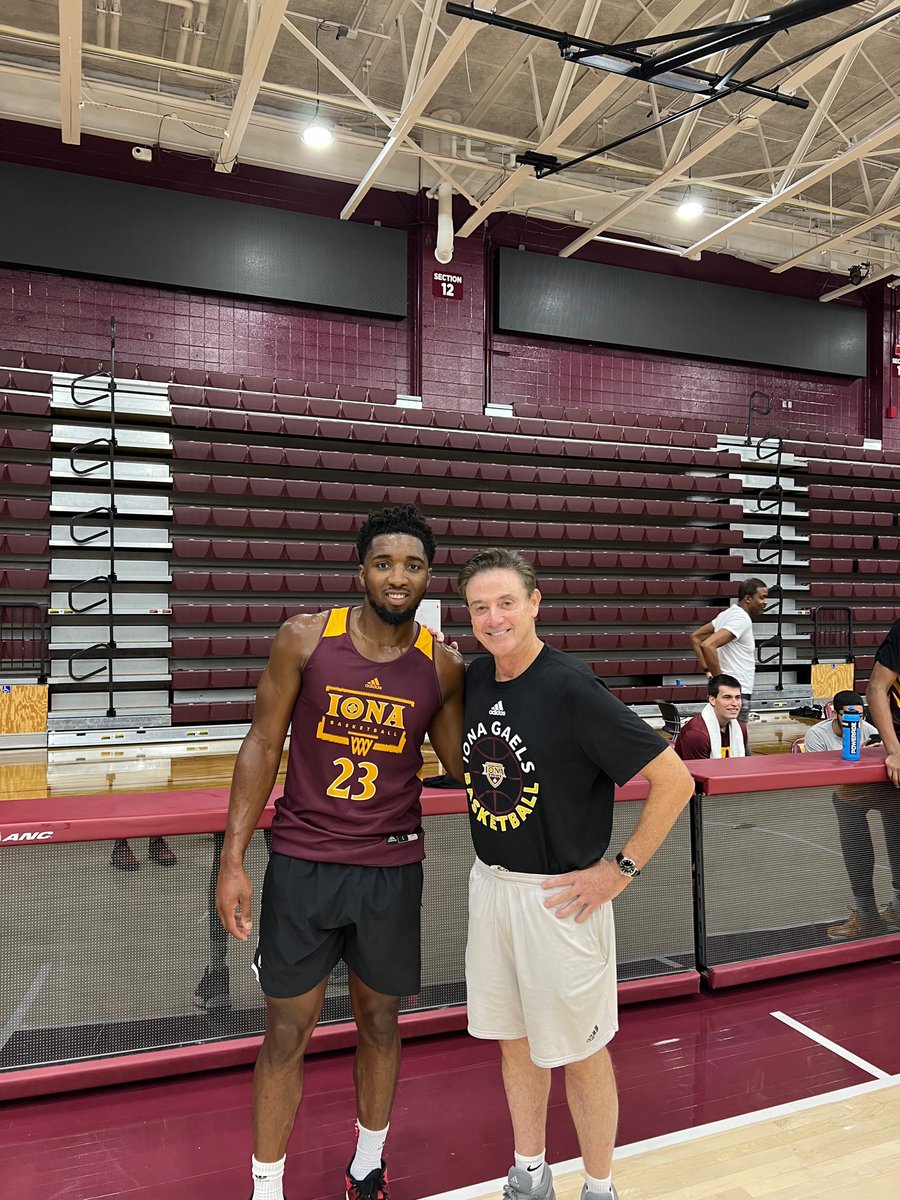 So great to have Donovan Mitchell on campus! One of the most special players I have ever coached.