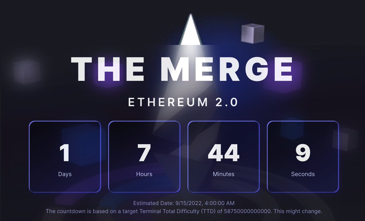 Hey 
<a href="/VitalikButerin/">vitalik.eth</a> <a href="/drakefjustin/">Justin Drake</a> &amp;other <a href="/ethereum/">Ethereum</a> folks, go google "the merge" for a fun little surprise &amp; appreciation. Everyone is so excited for what is coming and appreciative of the work that has been going into this for years.
