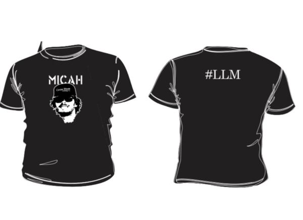 Micah Pietila-Wiggs LLM Foundation OG (designed by Richard Barragan) shirts on sale on our website mwllmfoundation.org!

$20.00 +shipping

mpwllmfoundation.org