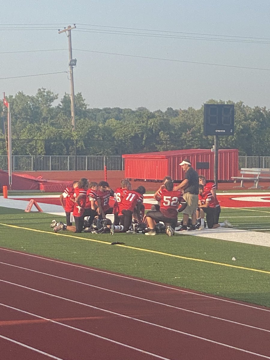 Osage Trail A team takes the win 24-0. We are #FortPrpud of you!