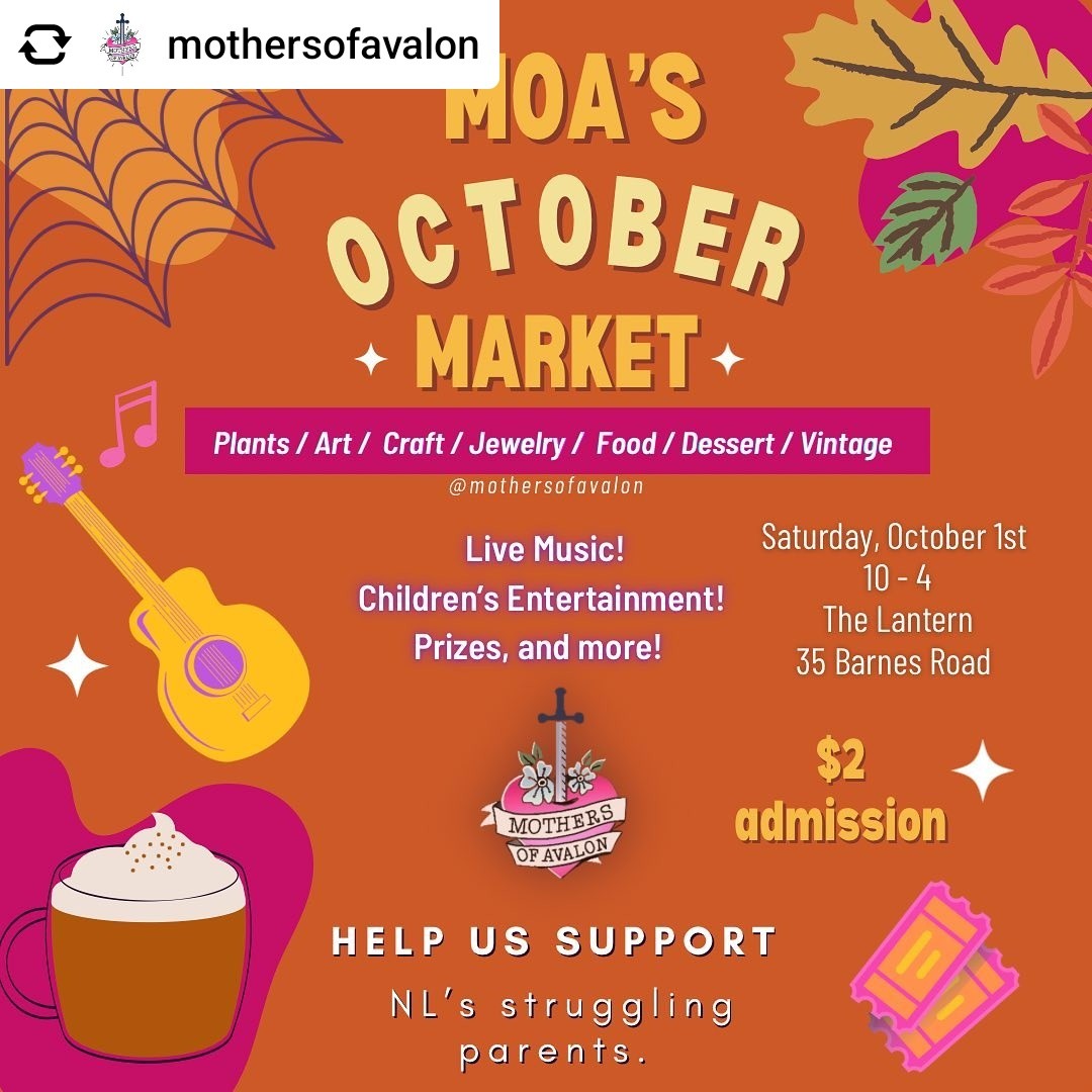 LeishaToory's tweet photo. @MothersOfAvalon is hosting a family friendly fundraiser to support NL 's struggling parents 🧡 It's happening on October 1st from 10am to 4pm at The Lantern &amp; they have given @period_priority a table, so come say hi ☺️ 
Mark your calendars &amp; support this wonderful initiative! https://t.co/ymEOpWYyaB