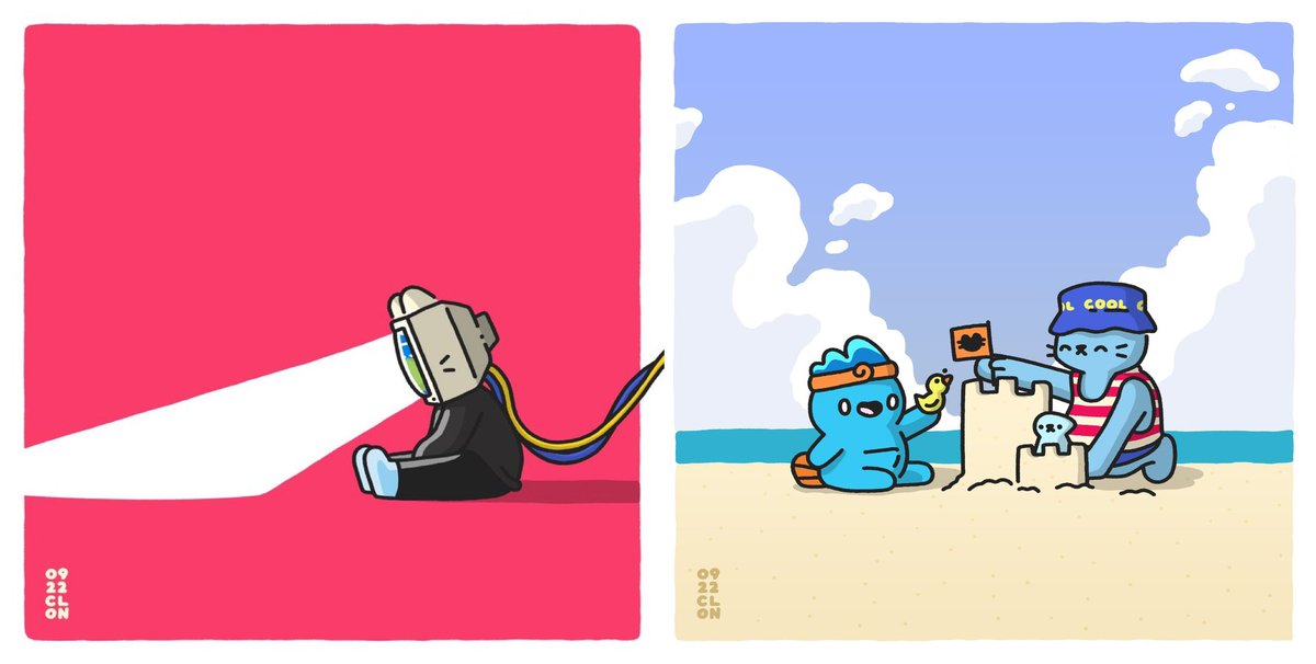 ThGoodKnight's tweet photo. These latest pieces by @cloncast highlight how Cool Cats can be sometimes “cool” and sometimes “cute”. 

Cool Pets feel whimsical, while TV Heads evoke modern-yet-retro/alternative vibes. 

CC can potentially delight a wide demographic by leaning into both. https://t.co/fn7iIwbxSp