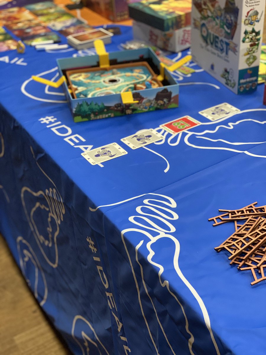 ideaillinois's tweet photo. The #ideail booth at Teacher Tuesday STEAM Academy in Peoria was a success where @MrsCford_tweets and @SturmDon showed educators how board games activate #STEAMedu thinking. #educoach #educatuon #edchat #iledchat https://t.co/lqOGkEaBEV