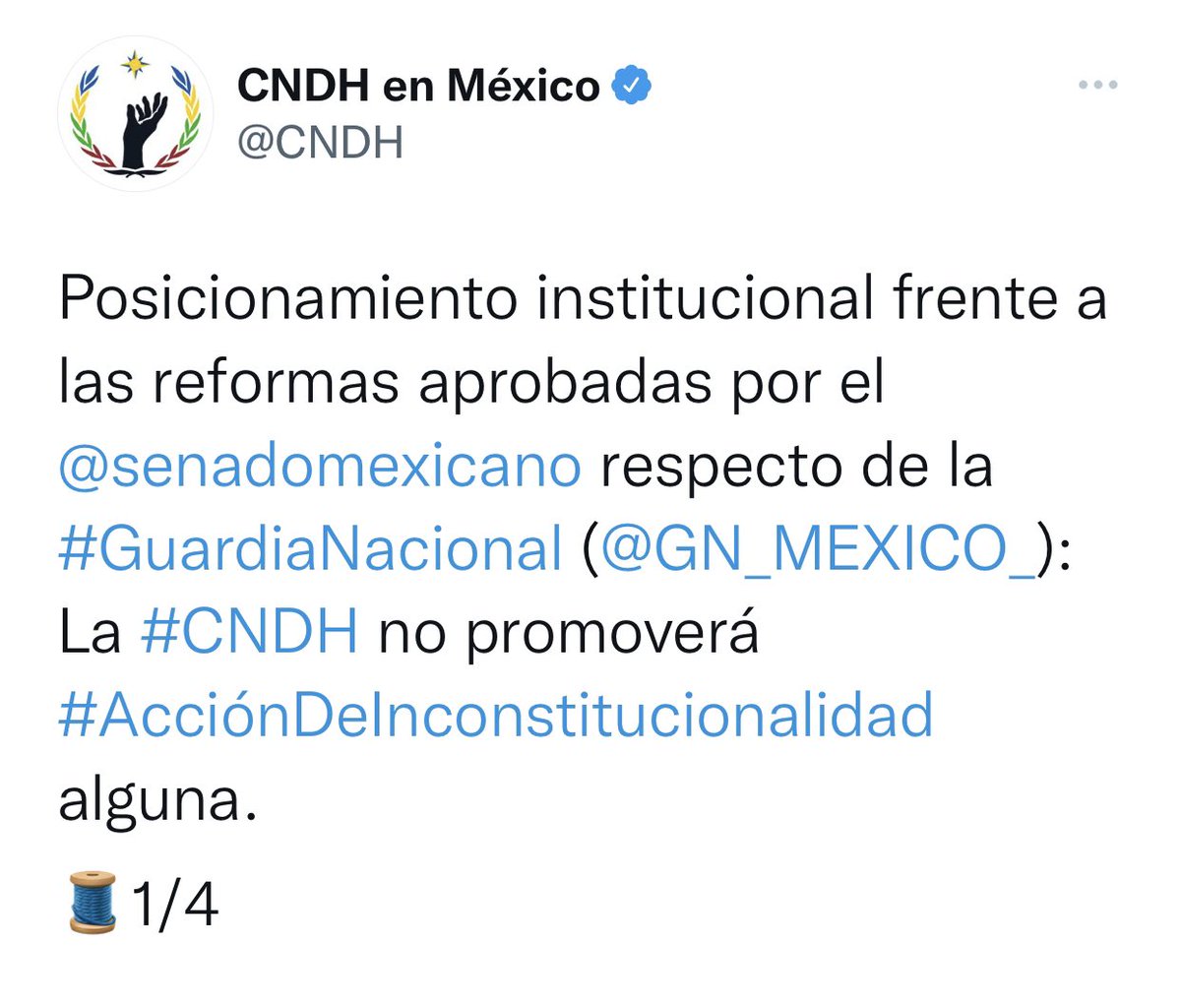 jmartinreyes's tweet photo. Esta @CNDH es una vergüenza.

De garante de los derechos humanos ha pasado a palera del gobierno obradorista.

Es inaudito que, frente a una reforma aberrante, la CNDH renuncie a presentar la acción de inconstitucional.

Nuestra Constitución se queda, poco a poco, sin garantes. https://t.co/vtoOQERZeg