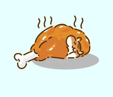 擬態して死んだふり。#イラスト#イラスト好きさんと繋がりたい 