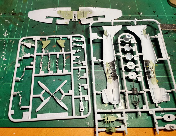 WartsNAllModels's tweet photo. Going live on https://t.co/cqPPEWXFpY in 30 minutes (9.30am ACST, 7pm CDT, COT) #painting the #halifax #canopies and #touchups, and #detailing the #Tempest. Pop past and chat! #scalemodels #ww2 #aircraft #airfix #art #hobby #miniatures #plasticmodels #handleypagehalifax https://t.co/1XHY5DUbnf