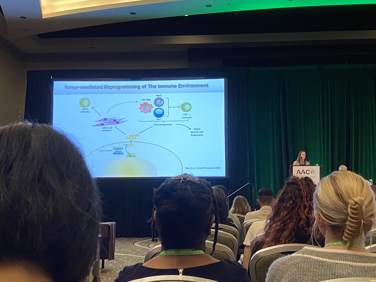 Great opening keynotes by Avery Posey @IAmDrDex and Dafna Bar-Sagi @BarDafna for #AACRPan22, including a discussion of a @CR_AACR paper with preclinical data that led to an ongoing clinical trial for PDAC. Check it out: aacrjournals.org/cancerres/arti…