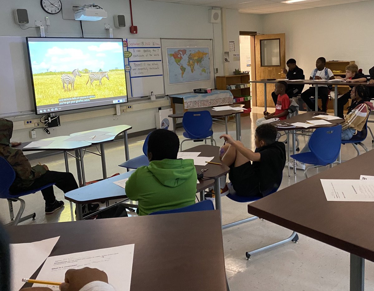 BrightonSCSD's tweet photo. “This is what it’s all about! I popped into a couple 6th grade classes today and time and time again students were so excited to tell me what they were learning about! In short, tsunamis are dangerous, there are 7 continents, and it’s not a diamond-it’s a rhombus!” #SCSDSuccess https://t.co/SLJiHWPLCc