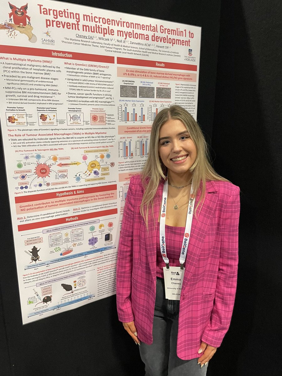 Myeloma Research Laboratory Adelaide (@myelomaadelaide) on Twitter photo <a href="/_LauraTrainor/">Laura Trainor</a>, <a href="/sadia_Mnr/">sadia munir</a> & <a href="/Em_Cheney/">Emma Cheney</a> all did a brilliant job presenting their posters at BLOOD2022! 🙌👏 #myeloma #blood22 <a href="/_LauraTrainor/">Laura Trainor</a>, <a href="/sadia_Mnr/">sadia munir</a> & <a href="/Em_Cheney/">Emma Cheney</a> all did a brilliant job presenting their posters at BLOOD2022! 🙌👏 #myeloma #blood22