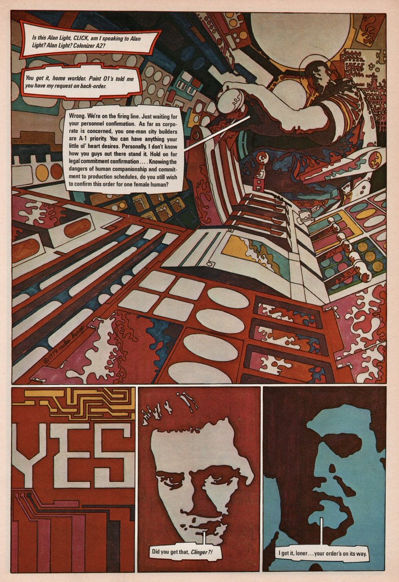 retroscifiart's tweet photo. Mike Hinge &amp; Neal Adams from Heavy Metal July 1979 1/3 https://t.co/eAp9XSe9JS