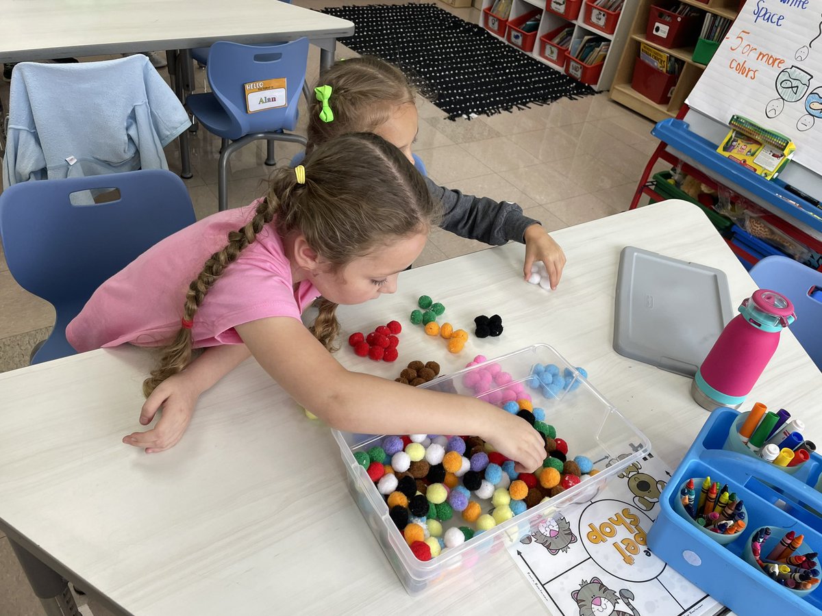 NalborczykK's tweet photo. Working together to sort by color and shape! #wd7 https://t.co/jGnwelK3rv